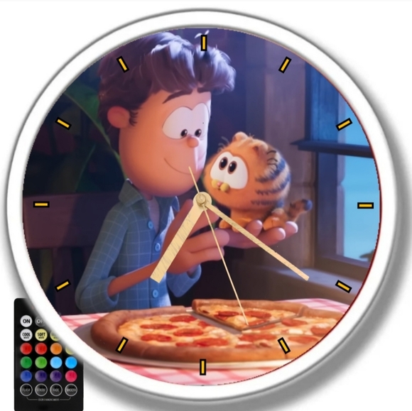 Garfield led lights clock - Picture 2 of 2